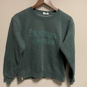 Tentree Forest Green Nature Heals Sweatshirt Women’s Small
